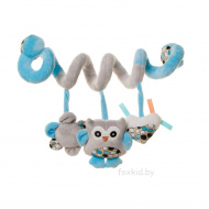 Мягкая игрушка-спираль 4BABY PLAY&EDU Совушка голубая