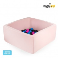 Сухой бассейн MISIOO квадрат 90х90x40 (light_pink/розовый)