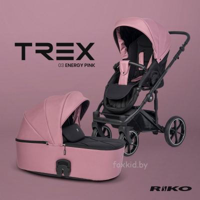 Коляска 2 в 1 RIKO TREX energy pink 03