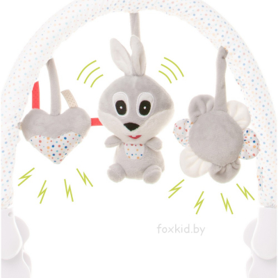 Мягкая игрушка дуга 4BABY PLAY&EDU Rabbit зайка