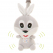 Мягкая игрушка-пищалка 4BABY PLAY&EDU Rabbit зайка